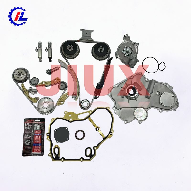 Kit de cadena de distribució amb bomba d'aigua, bomba d'oli, tensor de roda dentada guia de cadena per a GMC Terrain, Chevy Equinox Malibu, Buick Regal GM Ecotec 2.0L 2.4L 9-4201S 9-4201SX